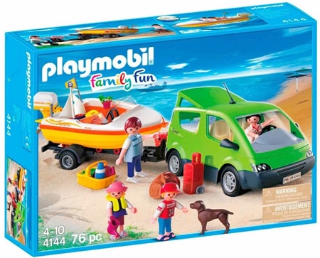 Playmobil gezinswagen met boot 4144