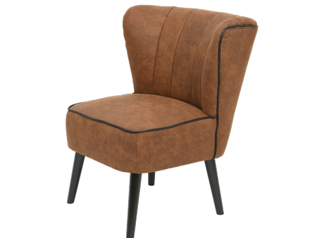 bruine loungestoel