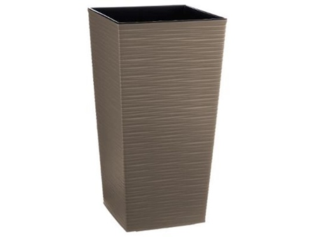 Bloempot rattan effen structuur
