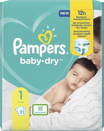 Pampers Baby Dry Newborn maat 1 - 21 stuks