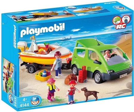 Playmobil gezinswagen met boot 4144