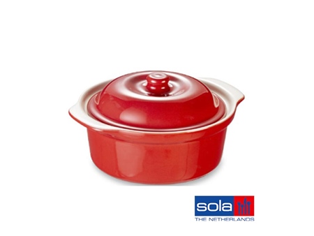 Sola ronde schaal met deksel 